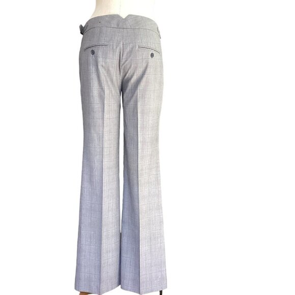 Express Design Studio Editor Flare Dress Pants Plaid Sz 4 #176H - Picture 5 of 10